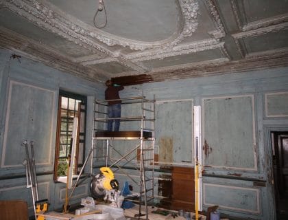 Groombridge house wood panelling restoration project