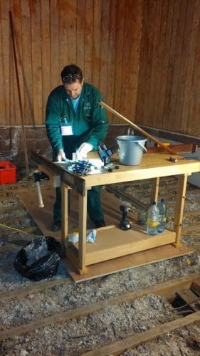 Kensington palace wood panel restoration - hand work