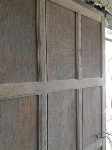 Wood panelling restoration country manor - sideview before