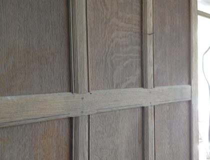 Wood panelling restoration country manor - sideview before