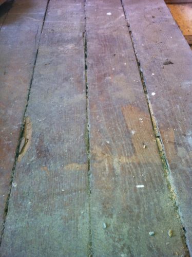 Oak flooring restoration - original flooring