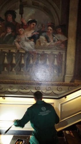 Kensington palace wood panel restoration- wall mural