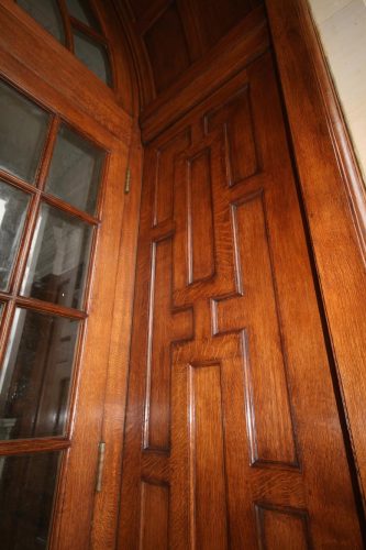 Oak door restoration - completed right side