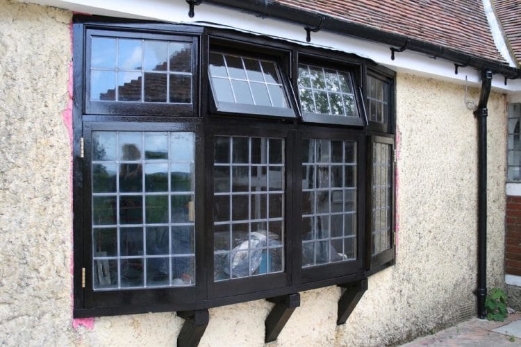 Wood window restoration - completed project