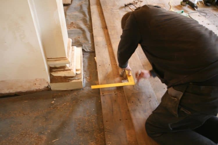 Reclaimed oak floor restoration- measurements