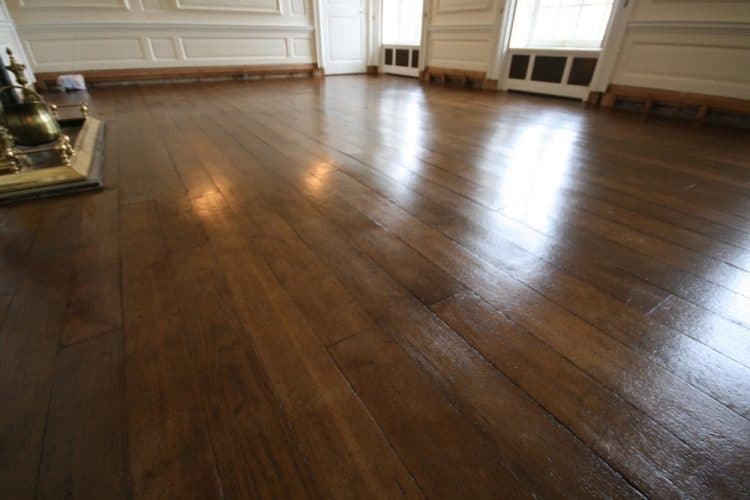 Oak flooring restoration - completed project