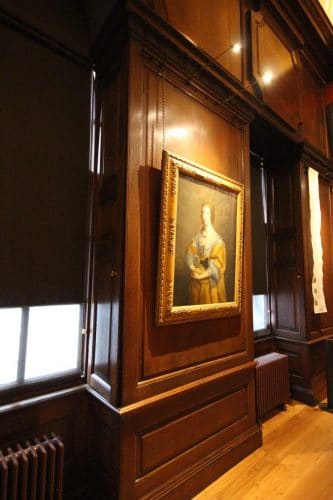 Kensington palace wood panel restoration - hung picture