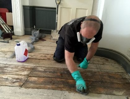 Restoring historic wooden flooring