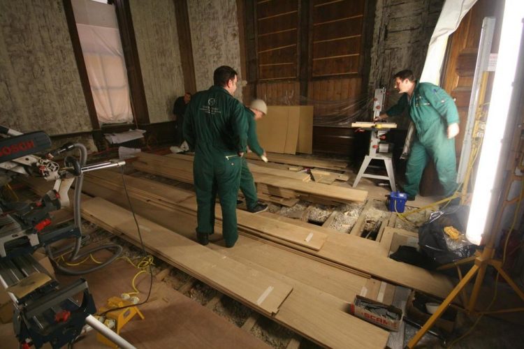 Kensington palace oak floor restoration