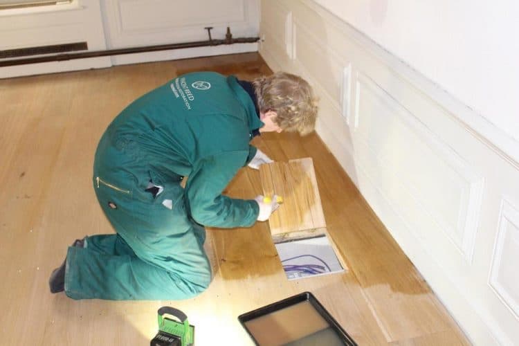 Kensington palace oak floor restoration