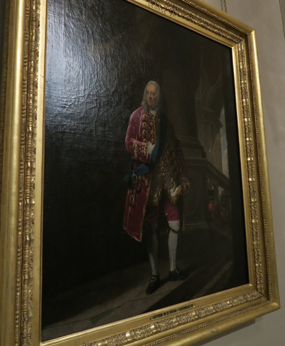 King George II by Robert Edge Pine in 1759 at the top of the Kings Staircase